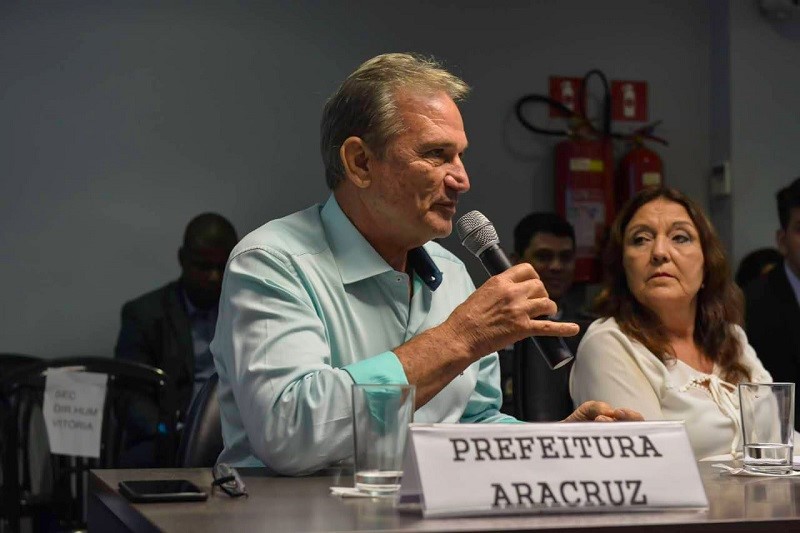 Prefeito de Aracruz dialoga segurança pública com a SESP