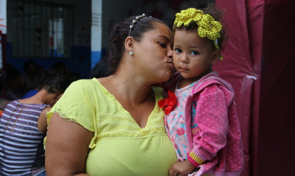 Mensagens de carinho no dia das mães do CRAS do Morobá 