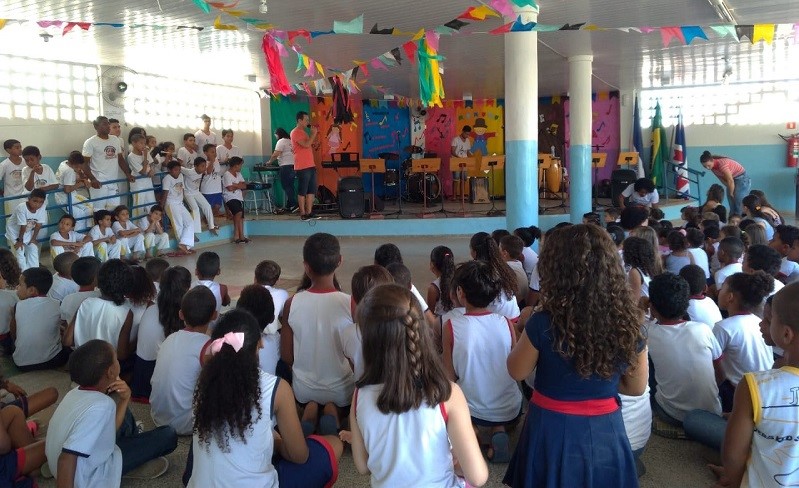 CMEB José Mambrini inicia atividades do projeto: música, sons, ritmos e instrumentos musicais