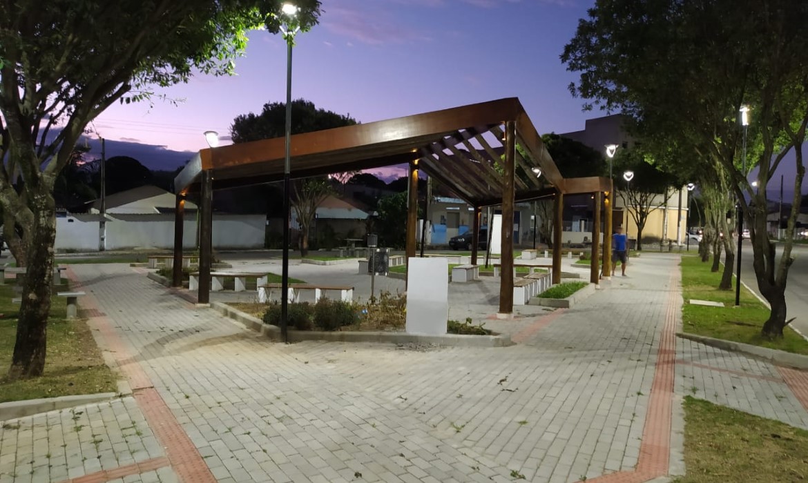 A praça do bairro São Marcos está pronta