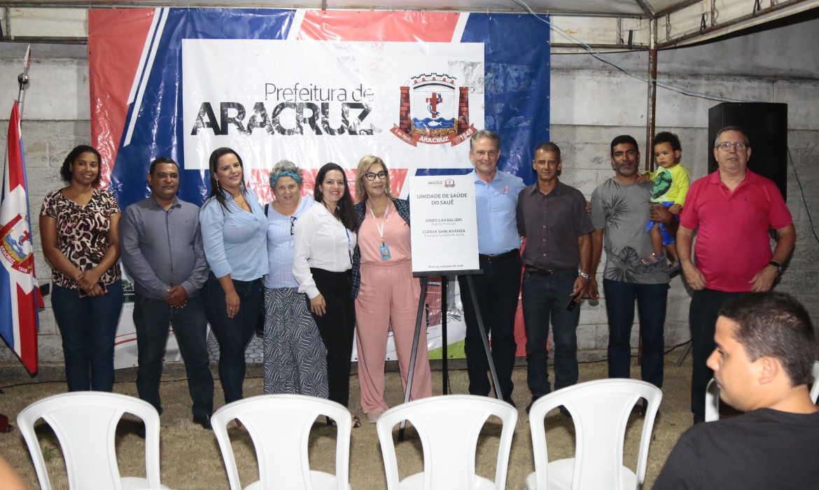 Moradores comemoram nova Unidade de Saúde do bairro Sauê