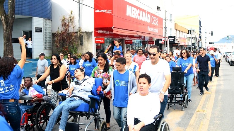 Grande caminhada finaliza ações da Semana Nacional da Pessoa com Deficiência Intelectual e Múltipla em Aracruz