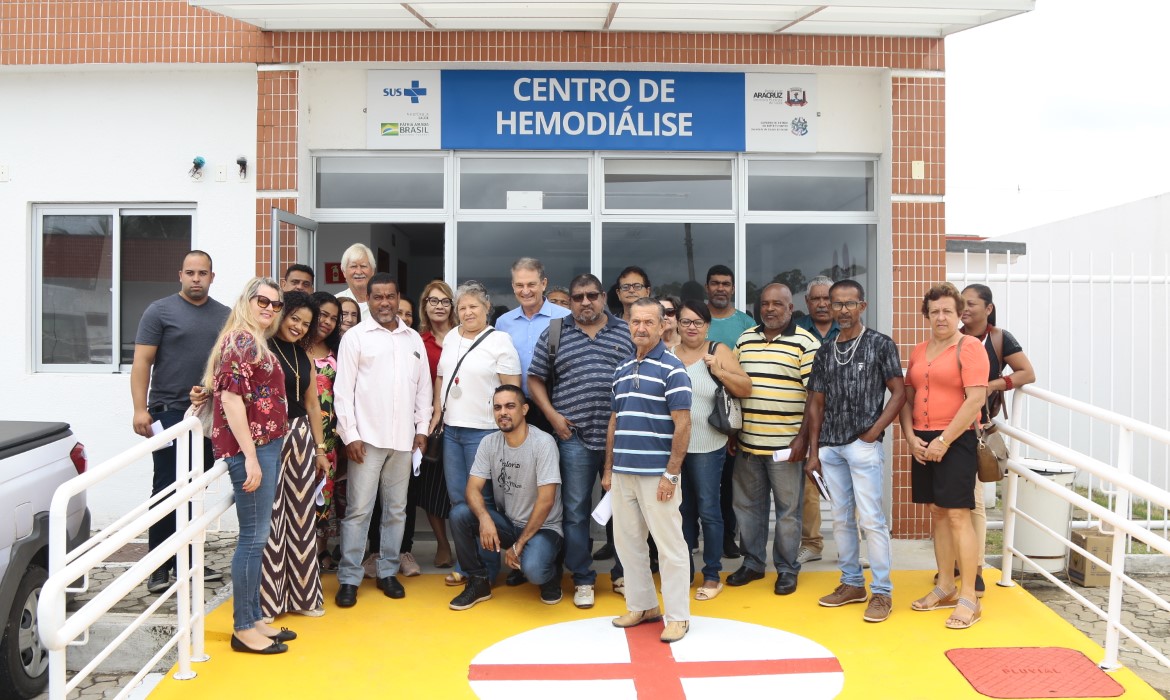 Lideranças comunitárias conhecem o Centro de Hemodiálise de Aracruz
