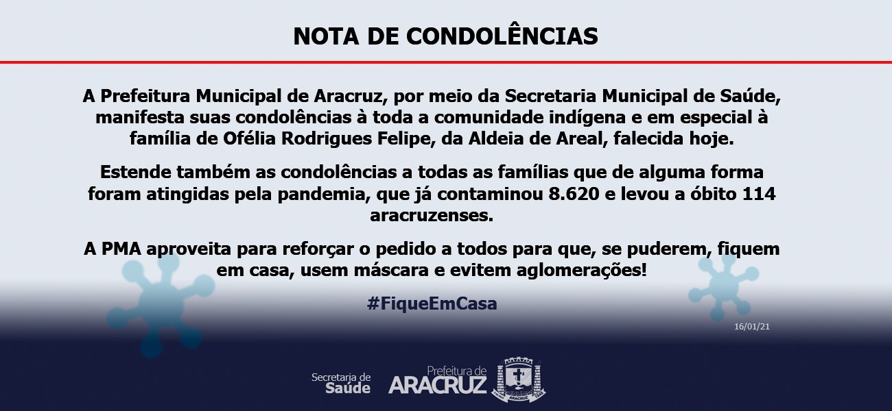 Nota de Condolências