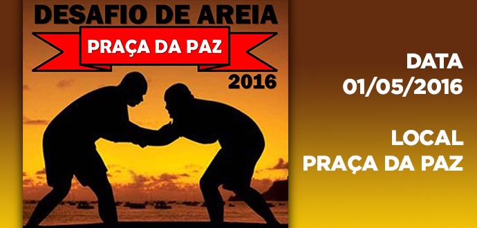 Esporte: Desafio de Areia Praça da Paz 2016 será realizado no domingo (01/05)