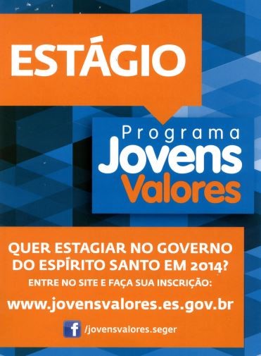 Abertas as inscrições 2013 - 2014 para o “Jovens Valores” no Espírito Santo