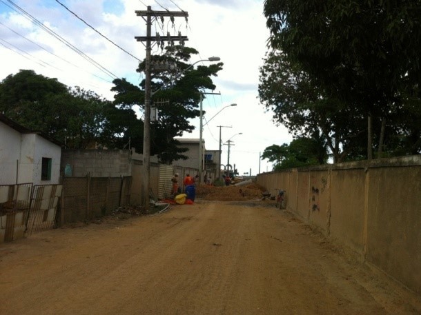 Vias do do bairro Nova Colatina ANTES