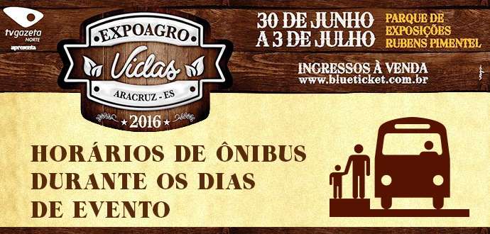 Expoagro Vidas 2016: Confira os horários de ônibus durante os dias de evento